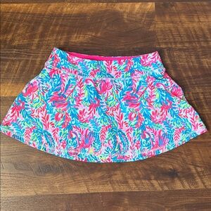 2-EUC Lilly Pulitzer Luxletic Aila Skort “Flim Flam" print women’s size S